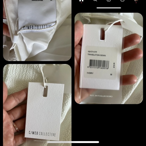 NEW C/MEO COLLECTIVE Translation Cold Shoulder GOWN SIZE M. - Picture 7 of 7